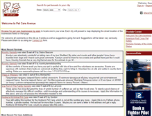 Tablet Screenshot of petcareavenue.com